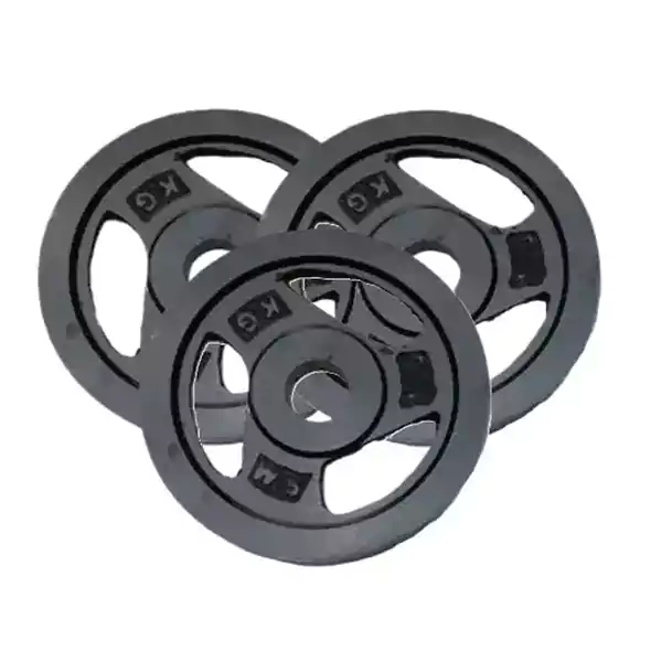 Black Plate Regular Regular Dumbbell Weight Plate Black - Image 1