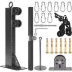 Wall Mounted Fitness Pulley Cable, Durable Pulley Cable Wall Mount Fitness Wall Mount Stand Workout Equipmen for Trainning Equipmen