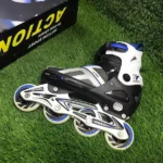 Wheel 86mm Action In Line Skating Shoes White Jelly- Size (39-43)