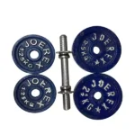 Blue Dumbbell Set For cardiovascular Fitness And Strength Training -7.5KG & 10" Dumbbell Stick -1 PC