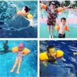 1 Pair Kids Swimming Arm Ring PVC Inflatable Safety Durable Swimming Arm Band Rings Float Air Sleeves Circle Protect swimming safety