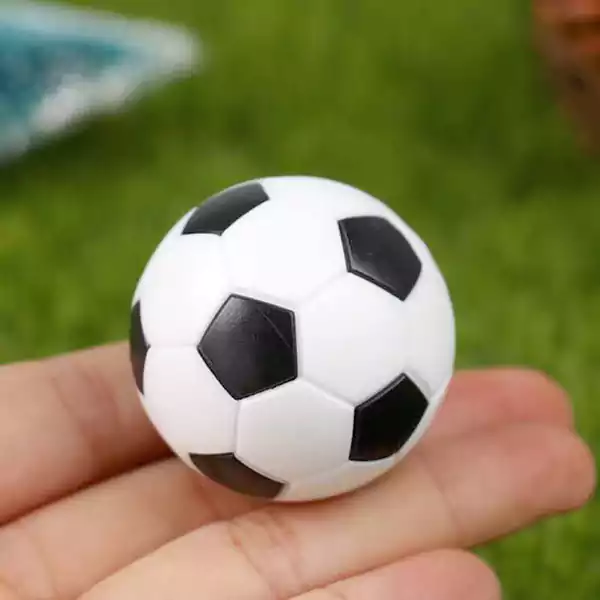 Soccer Ball Small Football Style Table Ball Foosball Hard Plastic Table Ball Counterpart Game - 1 pc - Image 1