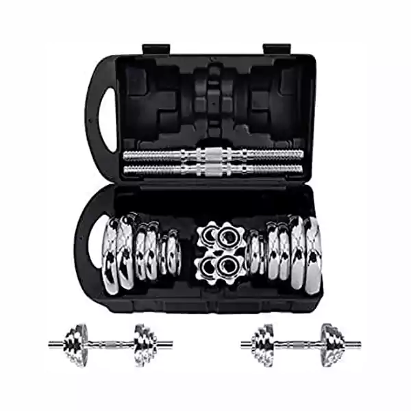 dumbbell set steel Dumbbell Set 20KG Steel with Carrying Box - Image 1