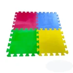 Rubber Gym Floor Mat Colorful Puzzle System 20″/20″ Inch 1/2″